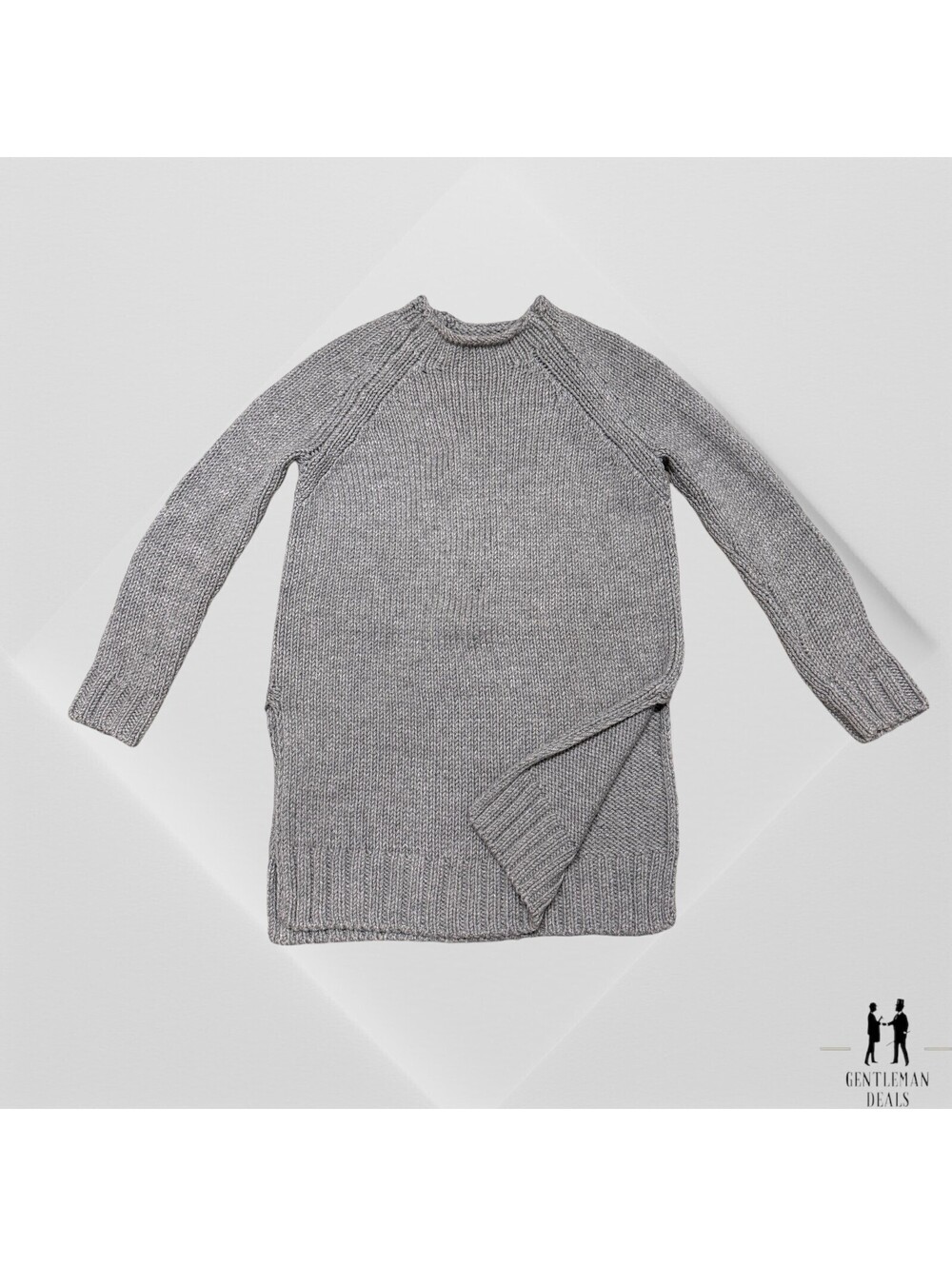 Toast Sweater Womans XS 100% Merino Wool Gray  Welsh Cozy Capsule Jumper CAEBR